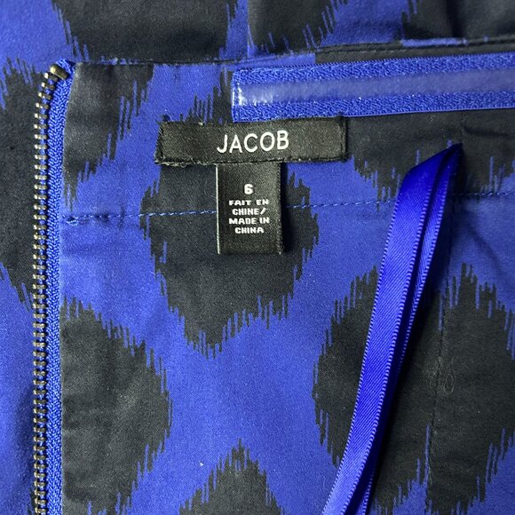 Jacob chic Blue & Black Strapless Mini Dress - Small 6 - Picture 7 of 9